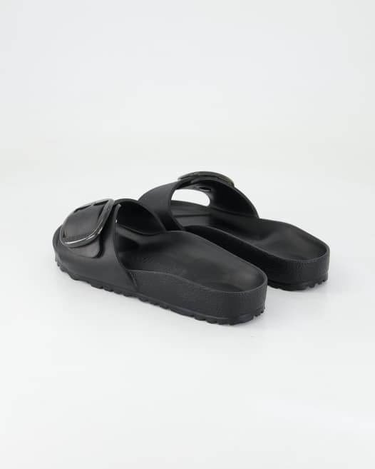 Birkenstock Madrid Big Buckle EVA Pantoletten in Schwarz