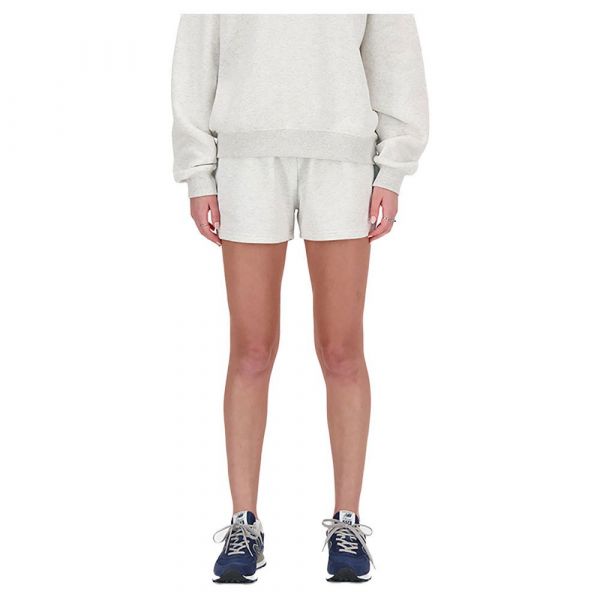 New Balance Sport Essentials French Terry Shorts Branco XS Mulher
