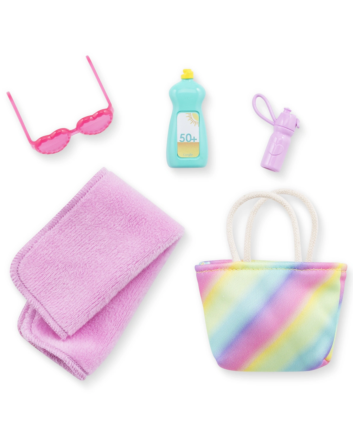 Ankleidepuppe LUNA BEACH SET (28cm) mit Zubehör