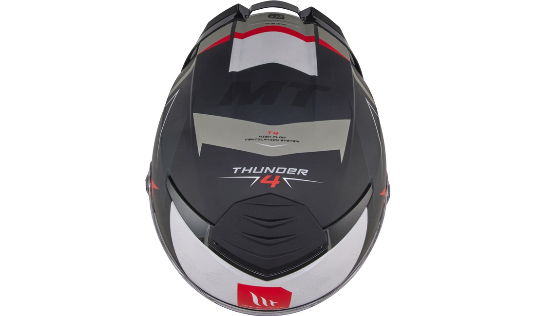 Styrthjelm fullface MT Thunder 4 SV Exeo B5 mat antracit/rød str. XL