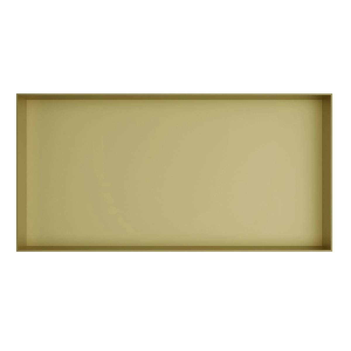 Hotbath &More frameless inbouwnis 30x60x10cm geborsteld messing PVD