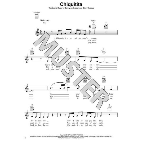 Hal Leonard ABBA Gold Ukulele