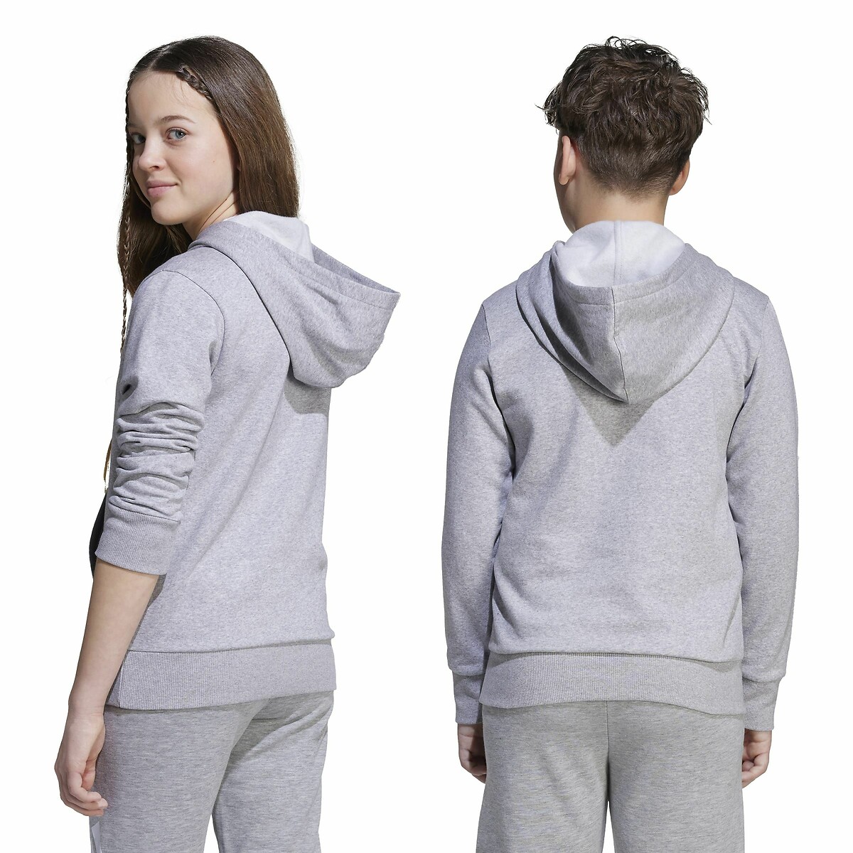 ROUPAS ESPORTIVAS ADIDAS<br>Moletom fechado em fleece escovado