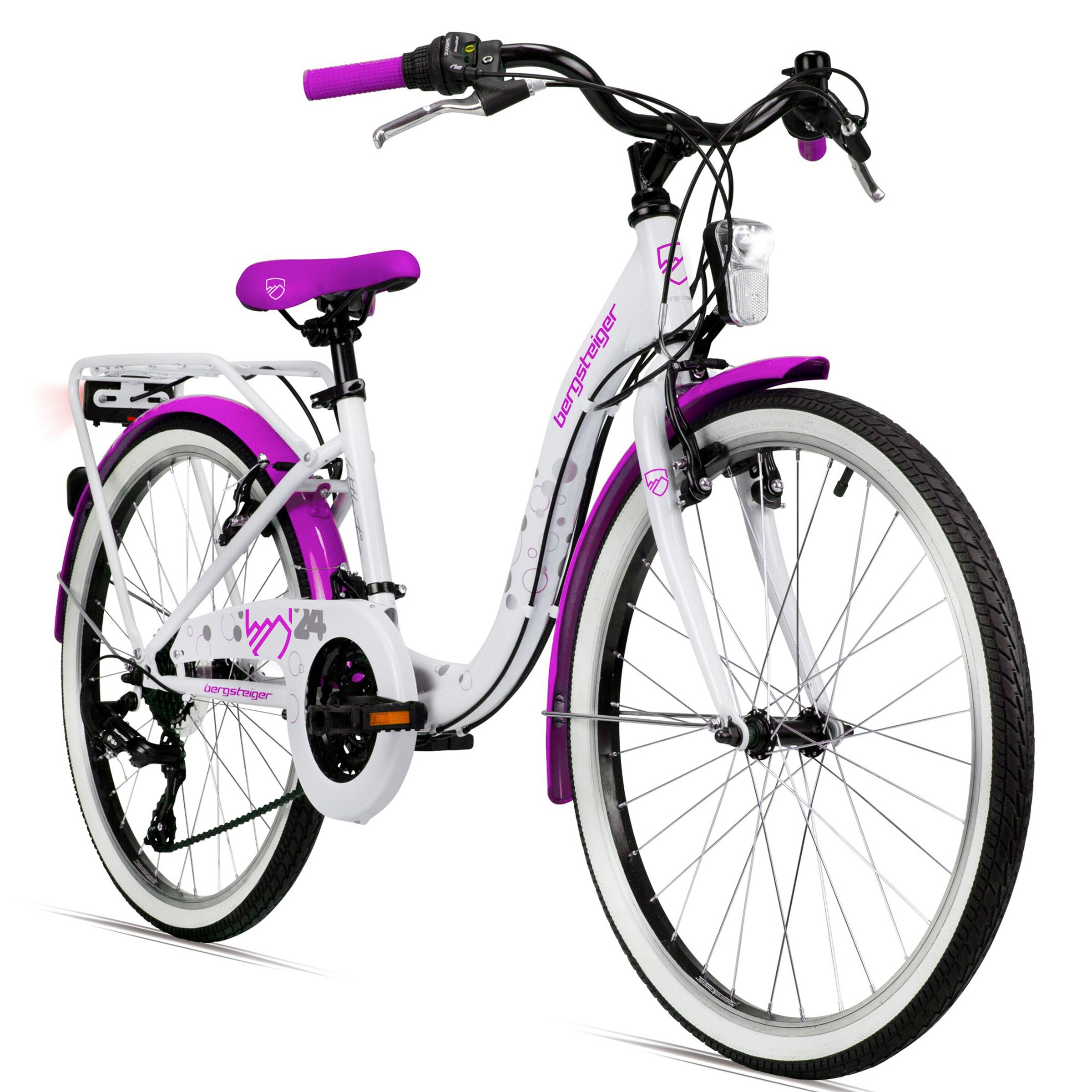 Bergsteiger Citybike Atlantis 24 Zoll | Violett
