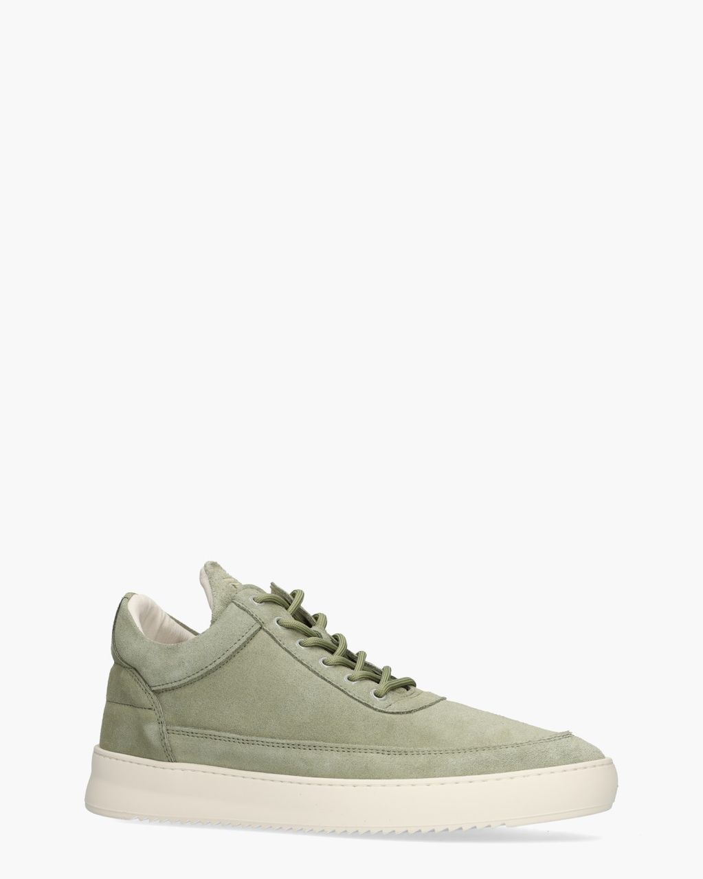 Filling Pieces Low Top Organic Suède Lichtgroen Herensneakers