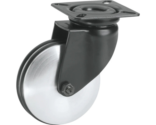 Design zwenkwiel, tot 50 kg, met plaat 50 x 71 x 20 mm