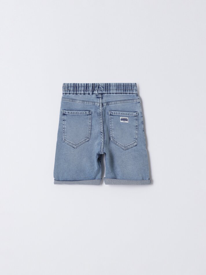 Shorts jogger jeans - Índigo