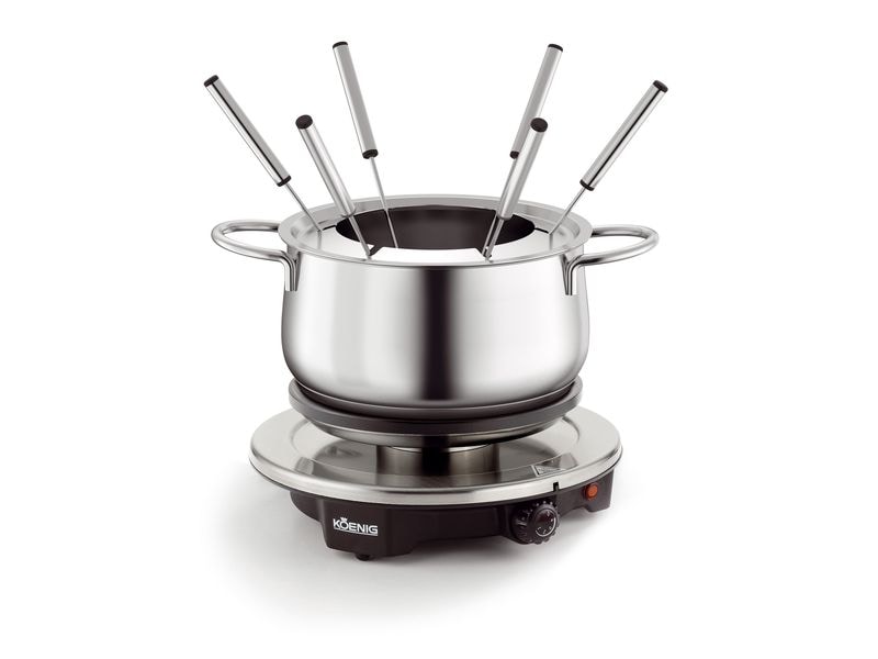 Koenig Fleischfondue-Set Bourguignonne/ Chinoise 8 Teile, S Fondue-Set