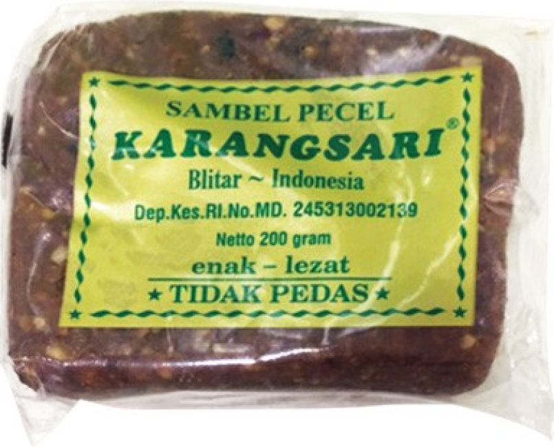 Karangsari Sambal Pecel Tidak Pedas Groen 200g