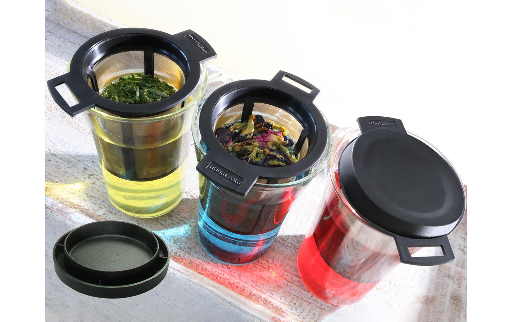 Teefilter-System Brewing Basket M SchwarzDauerfilter mit Edelstahlgewebe