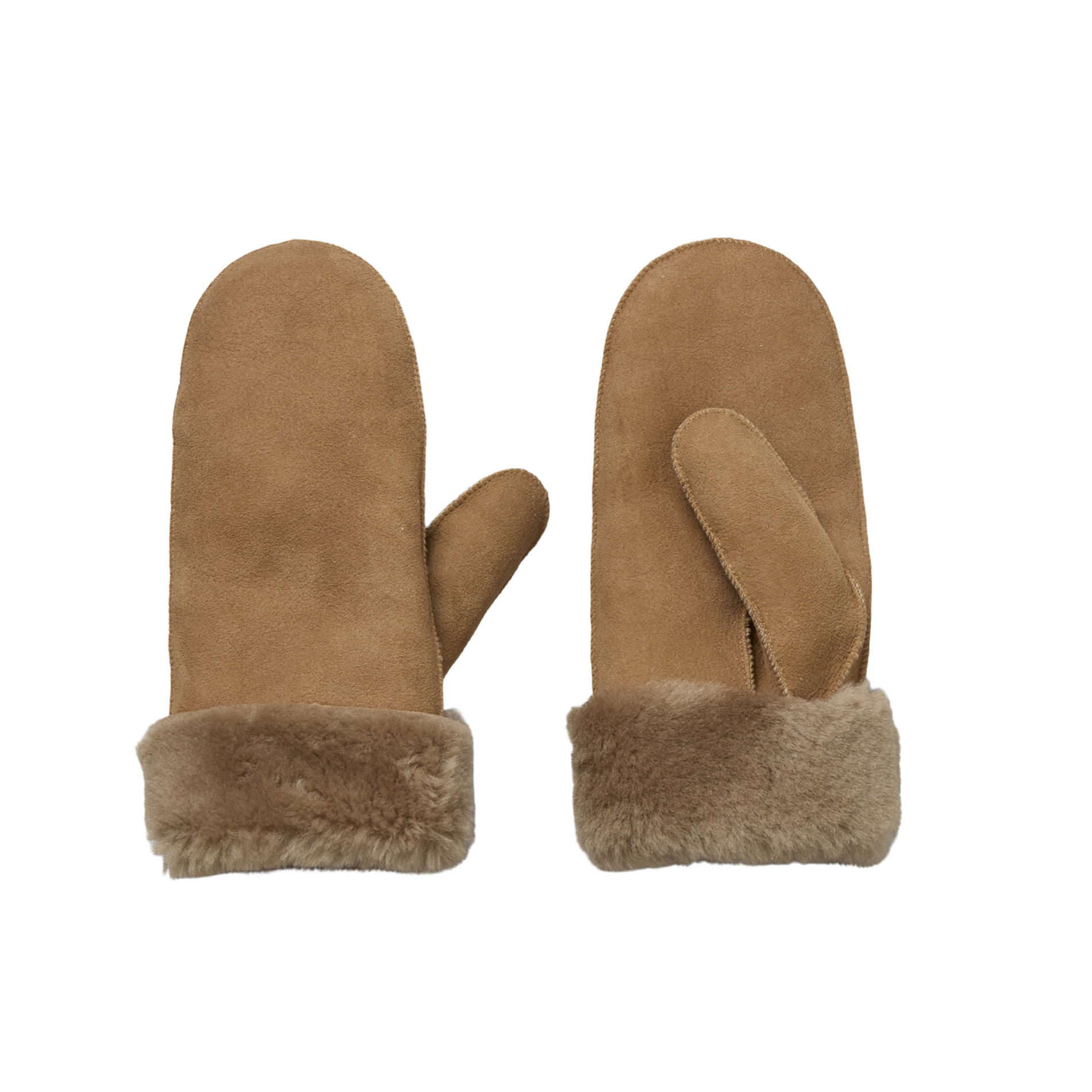 DOA - Moufles en cuir velours | Beige