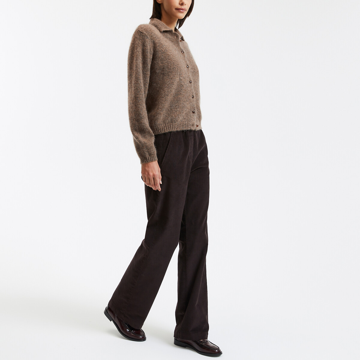 DES PETITS HAUTS<br>Calças de veludo SIANOU