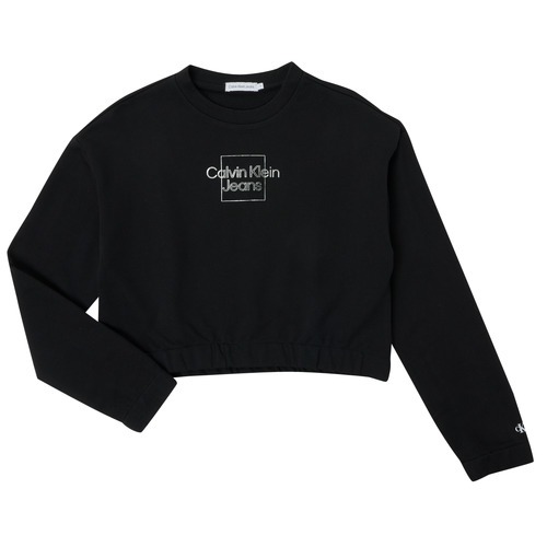 Calvin Klein Jeans - METALLIC BOX LOGO SWEATSHIRT - Noir