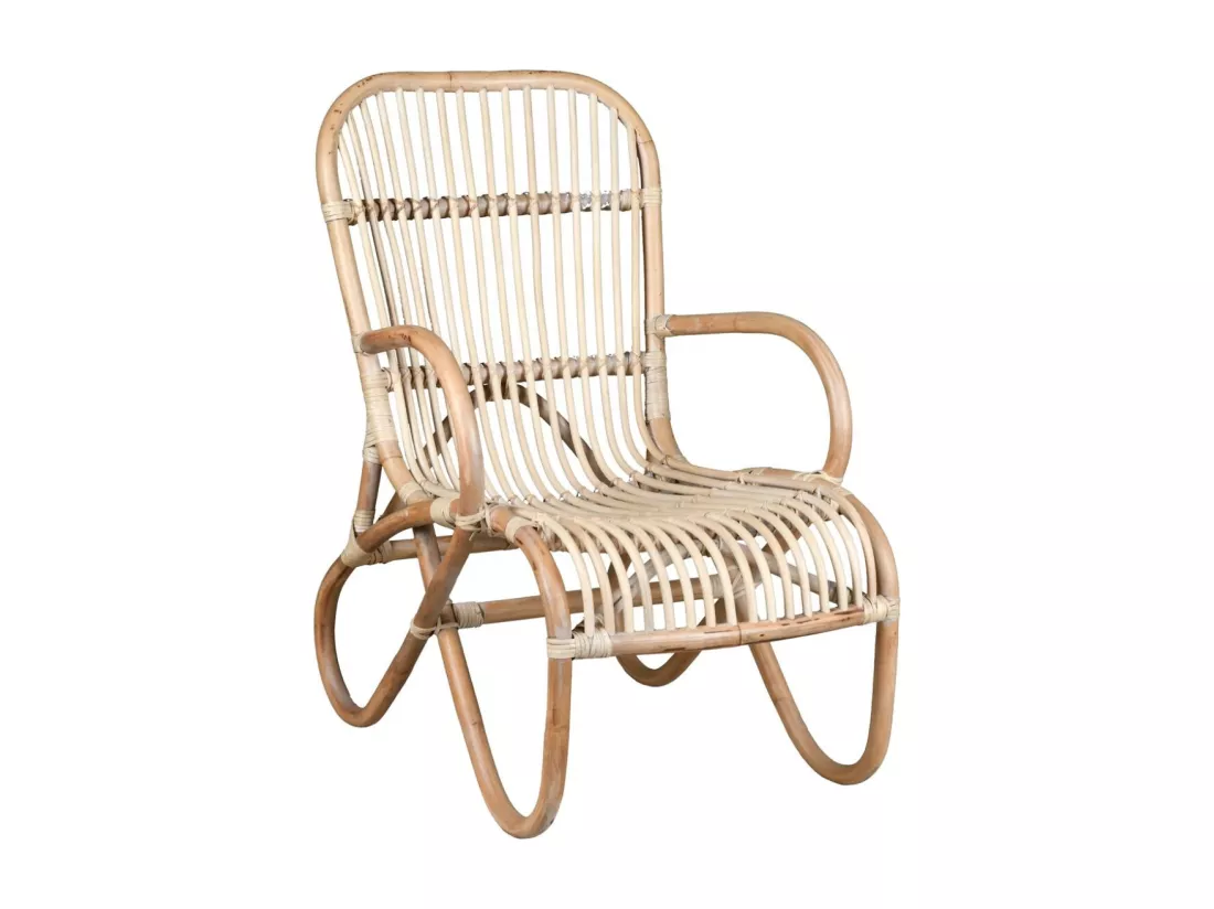 Fauteuil cocooning en rotin naturel