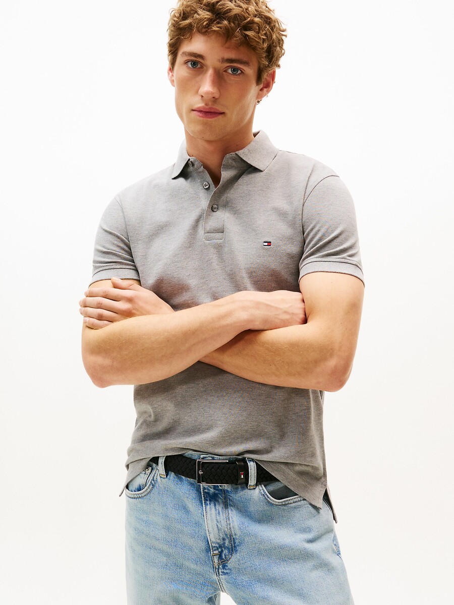 TOMMY HILFIGER<br>Polo slim stretch, 3 botões