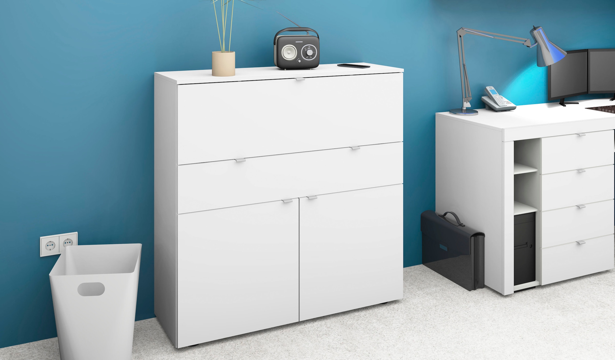 borchardt Möbel Sekretär »Dolly« platzsparend, Home-Office-Schreibtisch, Breite 110 cm, Made in Germany