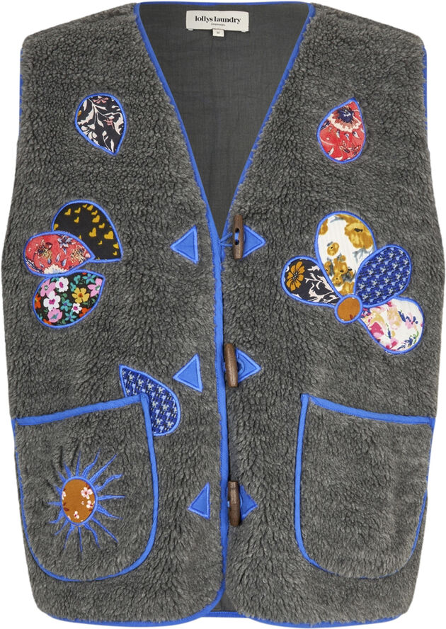 Lollys Laundry HugoLL Vest SL Washed black