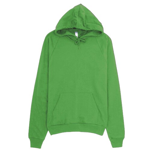 Moletom com capuz modelo California Pullover American Apparel (verde)