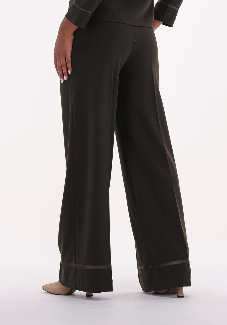 ANA ALCAZAR khaki ana alcazar wijde broek trousers reach compliant