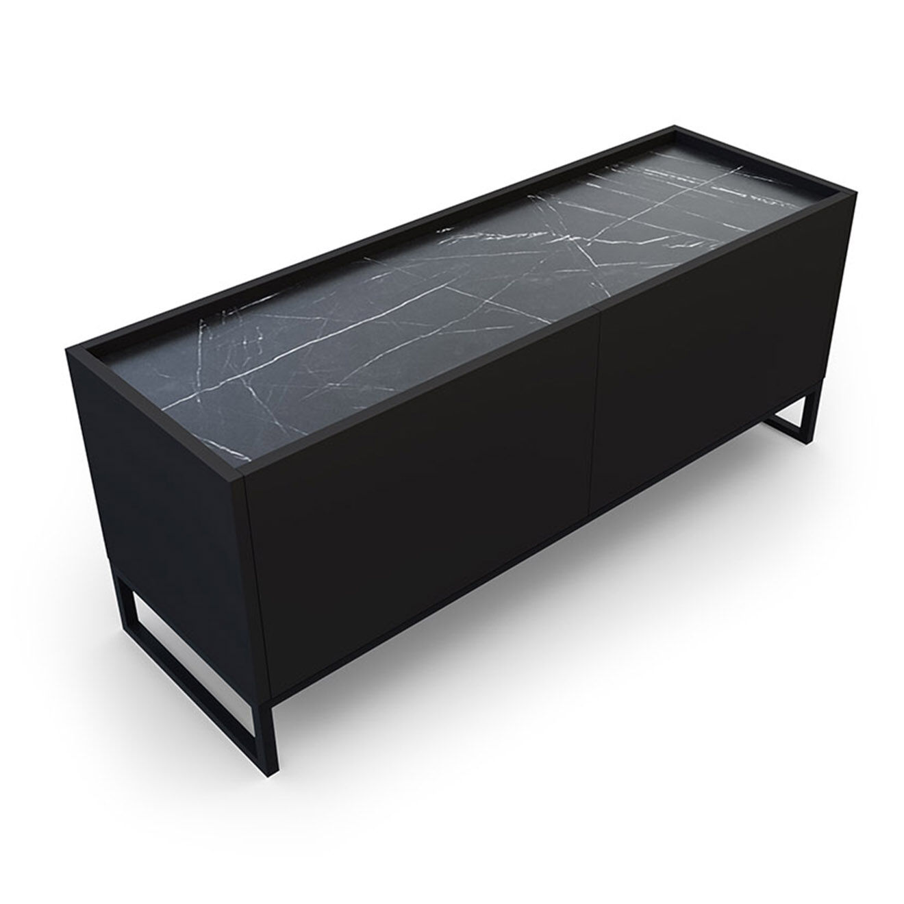 Windsor & Co Meuble TV Helene noir - 120x40x50 cm