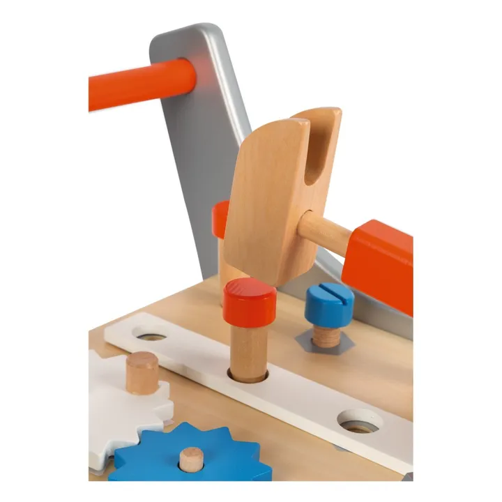 Janod Chariot magnétique Brico'Kids en bois avec 25 accessoires