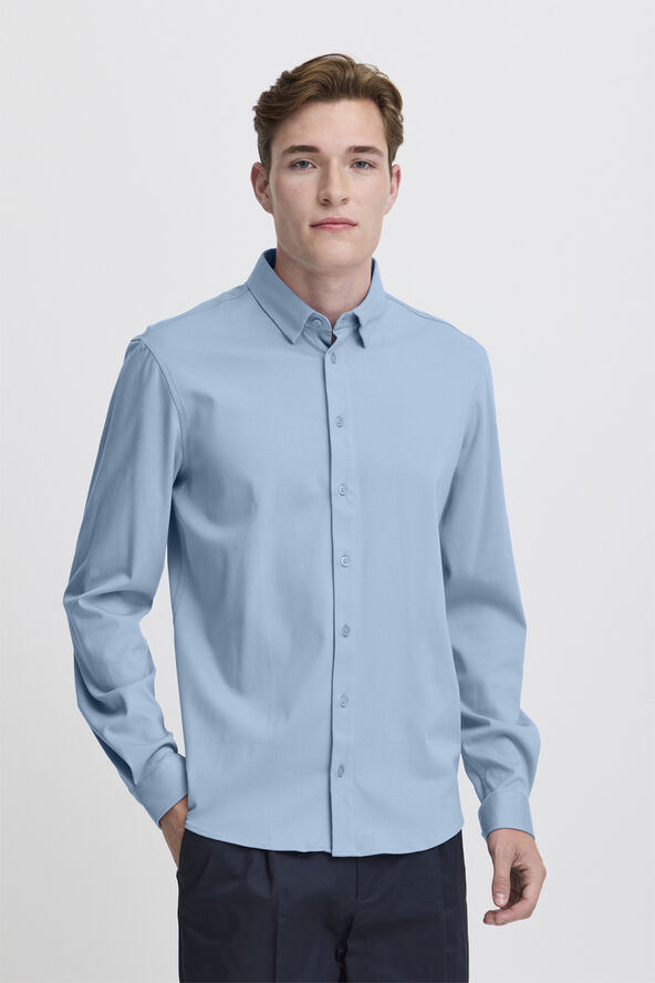 Casual Friday CFARTHUR LS BU jersey shirt Bel air blue