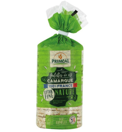 Priméal Rijstwafels Extra Dun Camargue Bio (130 gr)