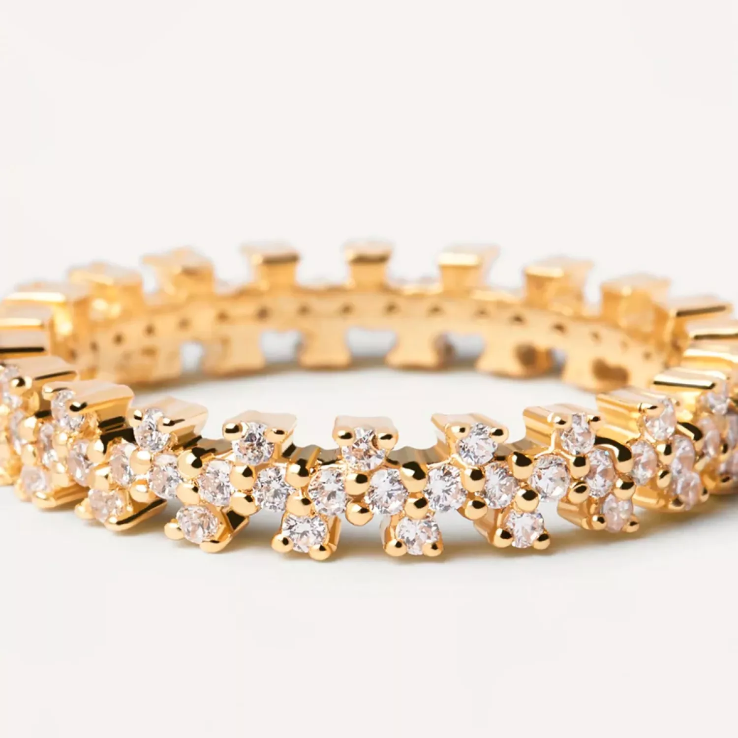PDPAOLA Crown Ring 18 kt. Forgyldt Sølv AN01-670