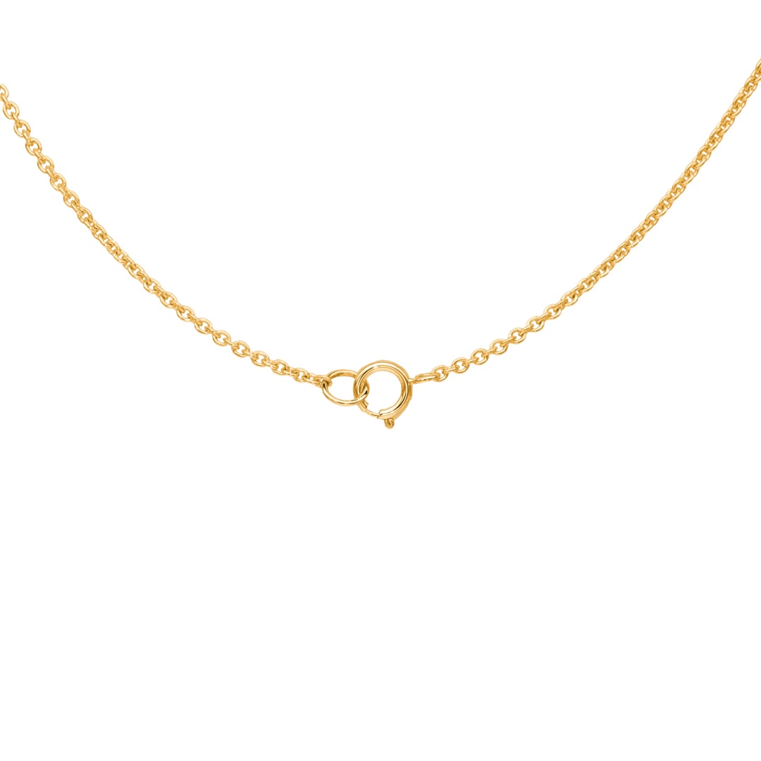 Collier 750/18 K Gelbgold mit Diamanten 0.09 ct H/si & Smaragd