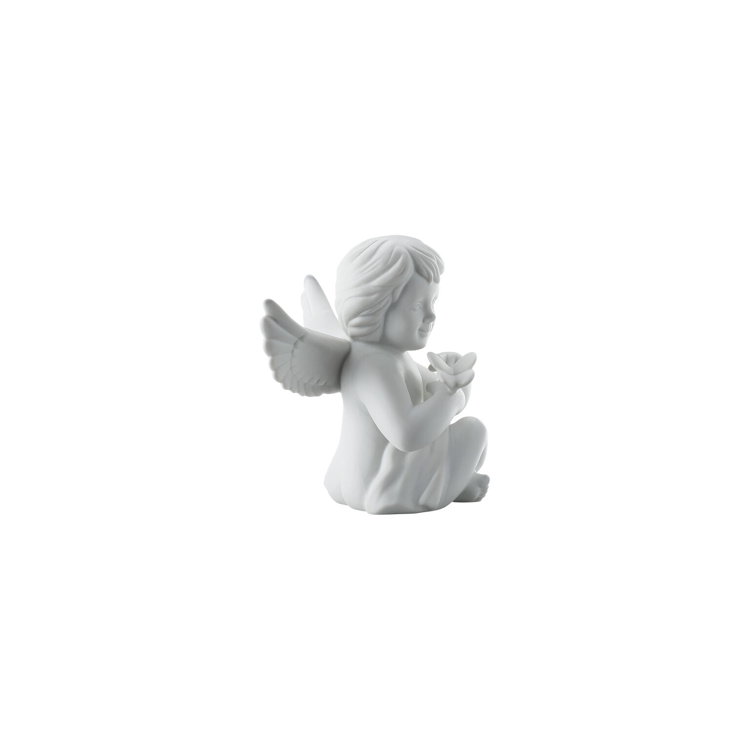 Angels Weiss matt Engel mit Schmetterling