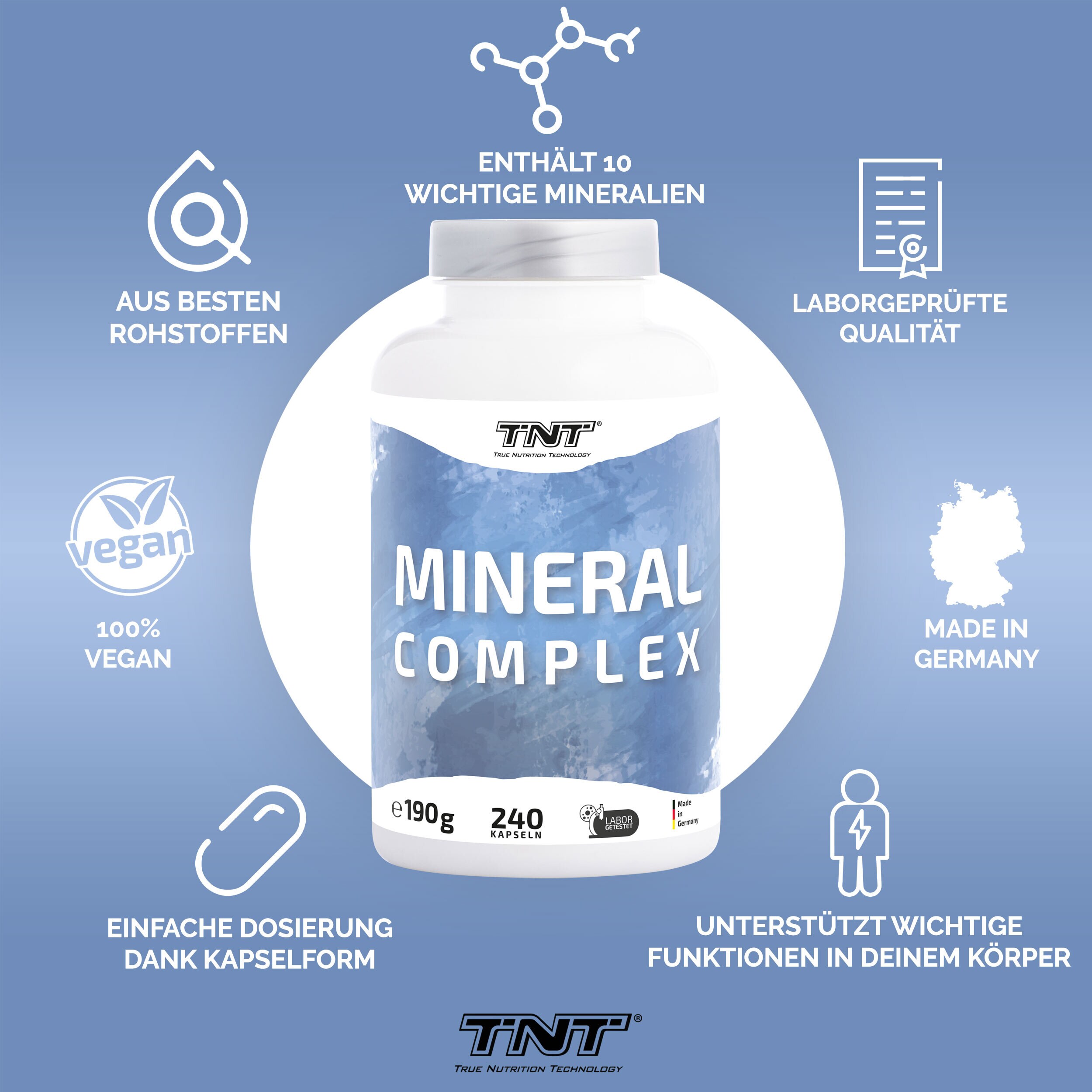 TNT Mineral Complex - 10 wichtige Mineralien in einem Produkt