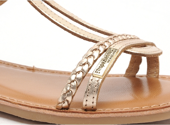 Les tropeziennes nu pieds enfant badou or