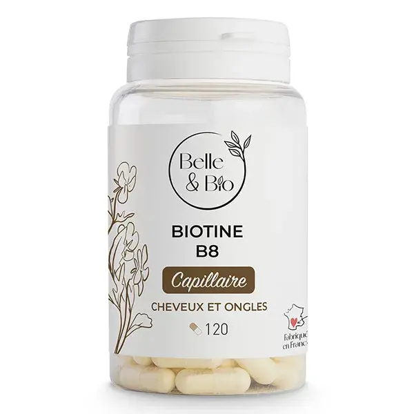 Belle & Bio Hair & Nails Biotina B8 - Tratamento de 2 meses - 120 cápsulas