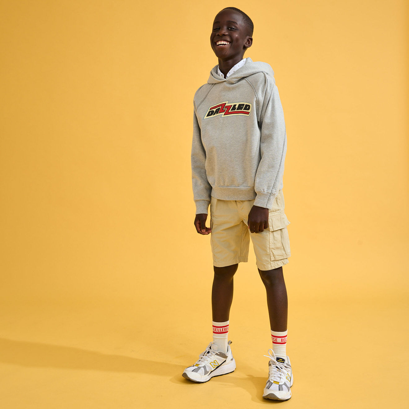 Bellerose Sweat à capuche 100% Coton Bio Conij gris clair