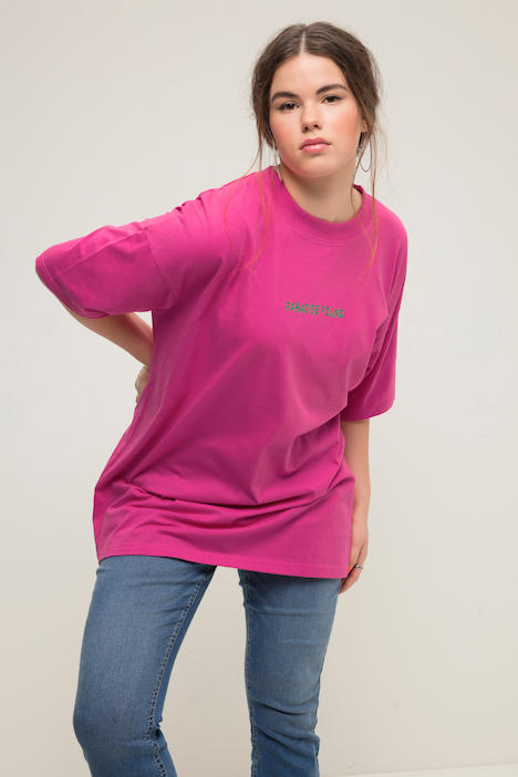 Oversize-Shirt, Writing-Print, Rundhals, Halbarm