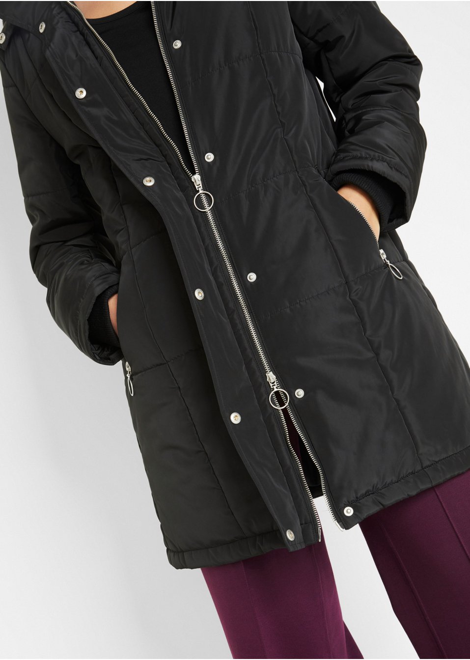 Manteau matelassé à capuche, rembourré