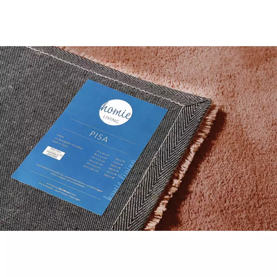 Homie Living Hochflorteppich Pisa cognac