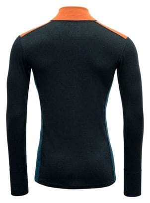 Sous maillot Devold Lauparen Merino 190 col zippé Rouge Bleu Homme