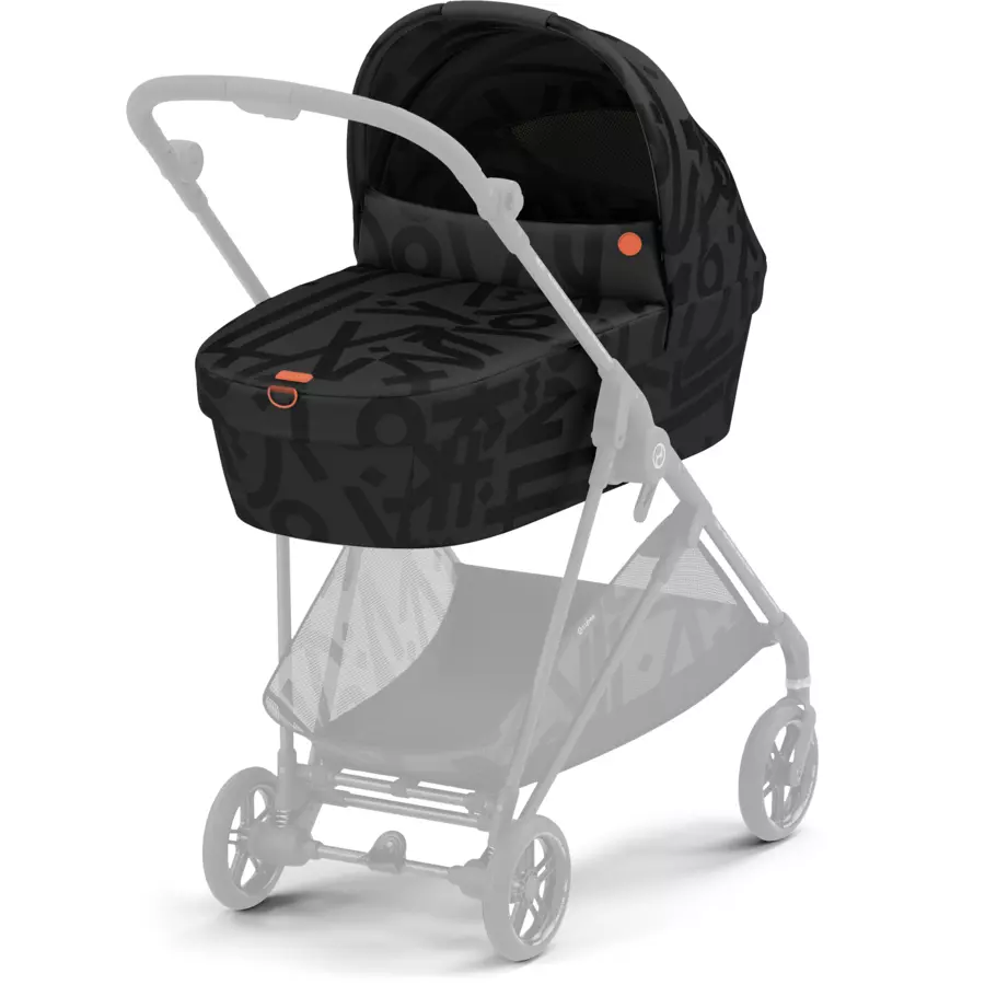 cybex GOLD Kinderwagenaufsatz Melio Street Real Black