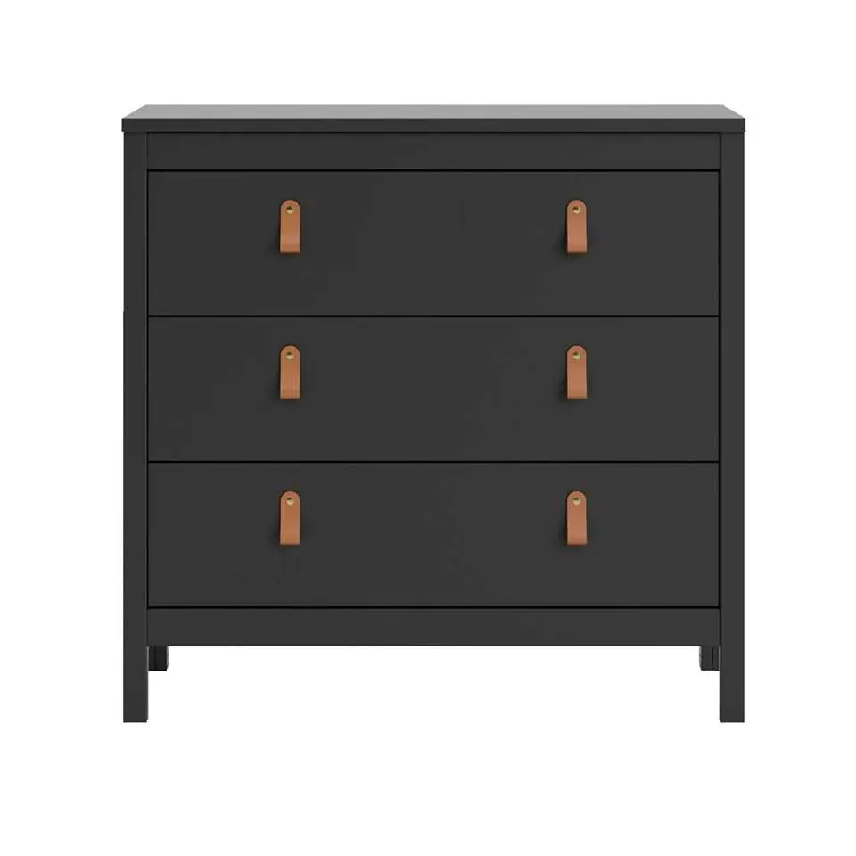 Ladekast Madeira - zwart - 80x82x38 cm