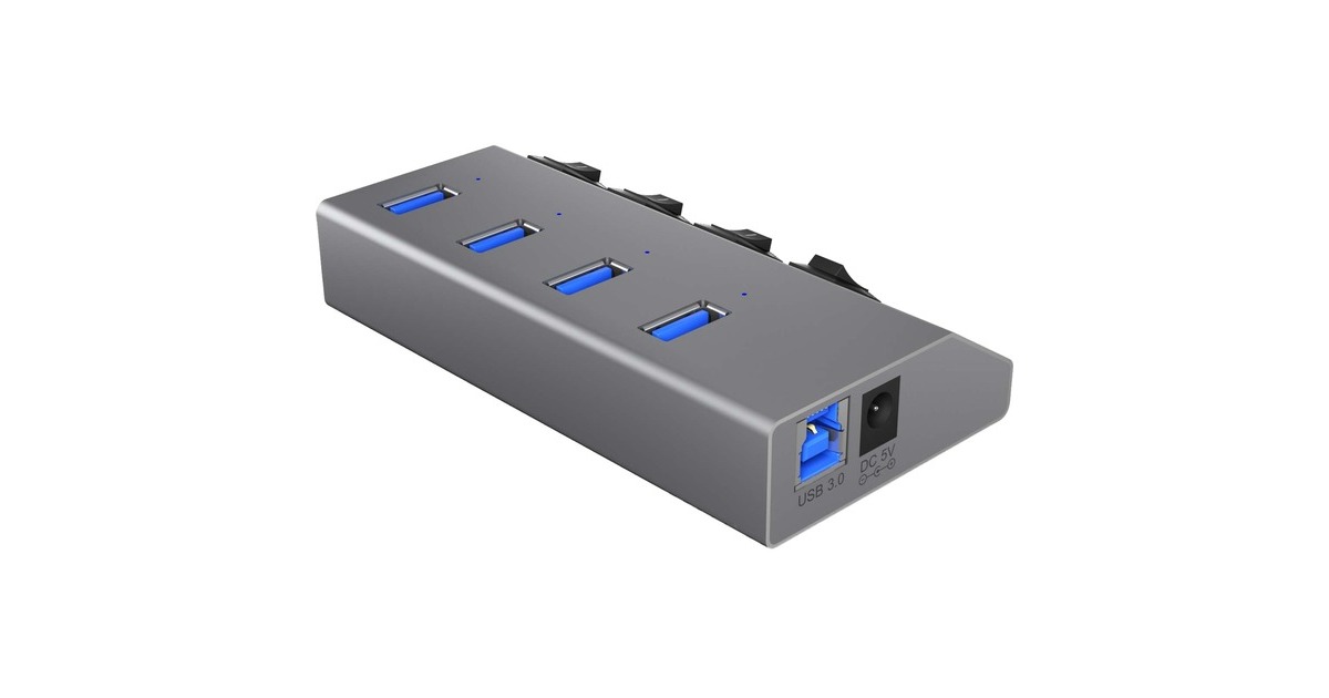 ICY BOXIB-Hub1405 usb-hub  (Zilver)