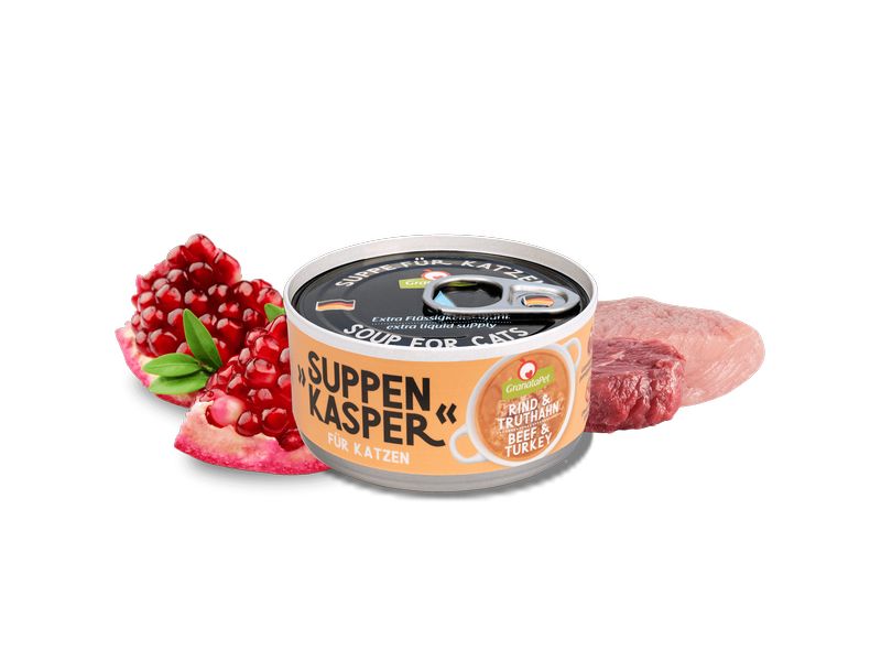 GranataPet Suppenkasper Rind & Truthahn 70 g Ergänzungsfuttermittel für Katzen