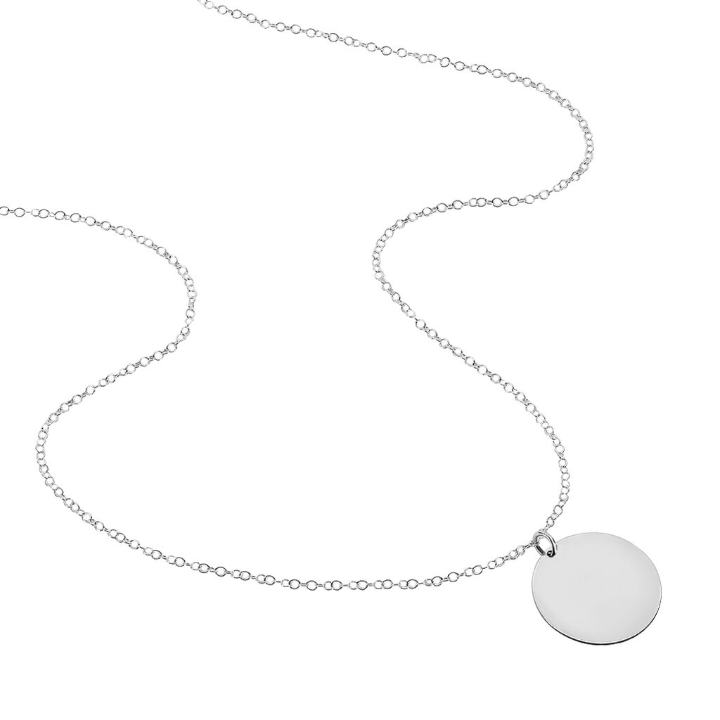 Collier Paula Argent Blanc