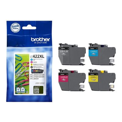 Brother LC422XL - pack de 4 - noir, jaune, cyan, magenta - cartouche d'encre originale