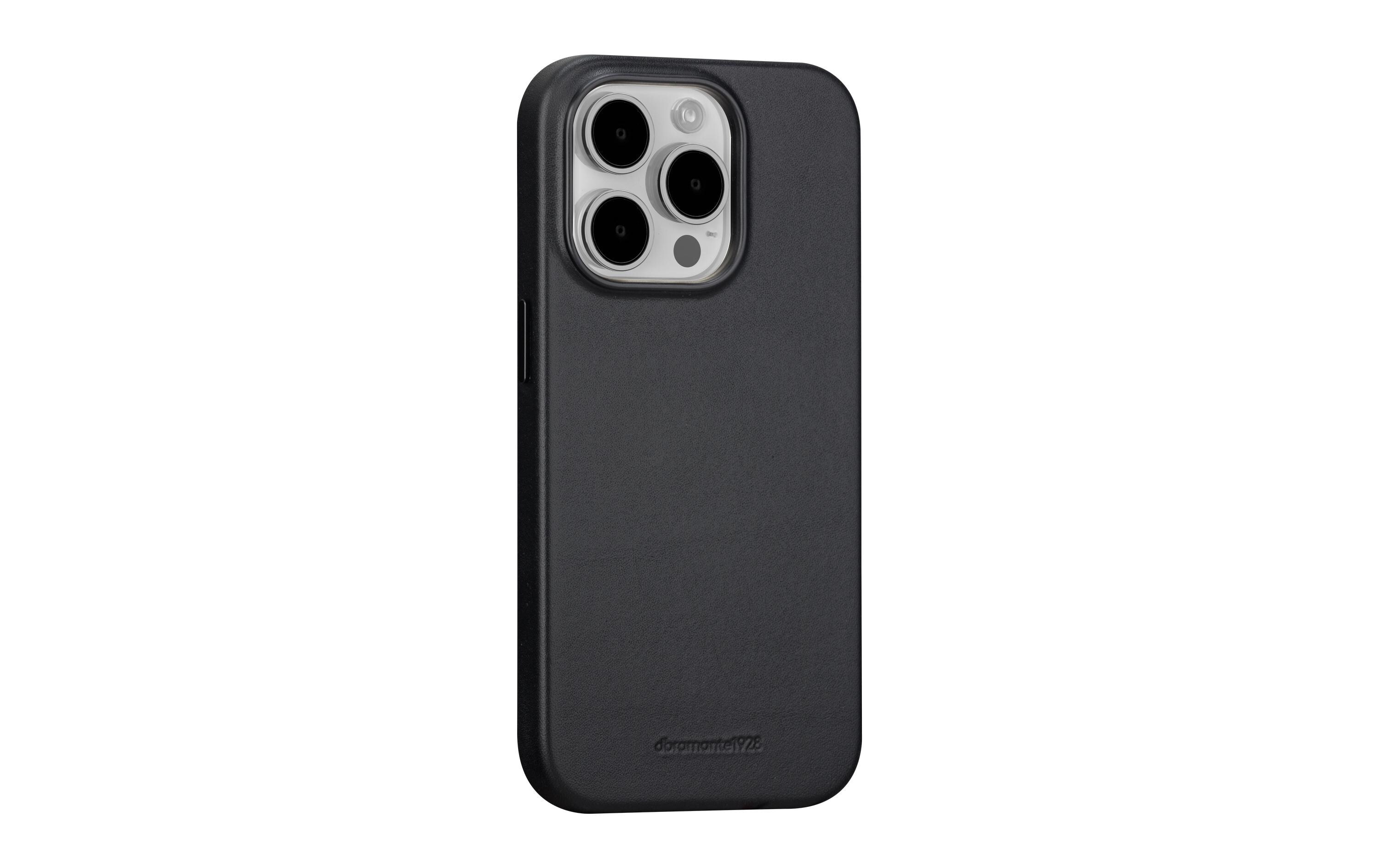 Book Cover Roskilde iPhone 15 Pro Max SchwarzSchutzhülle aus Leder mit MagSafe-Funktion für das Apple iPhone 15 Pro Max