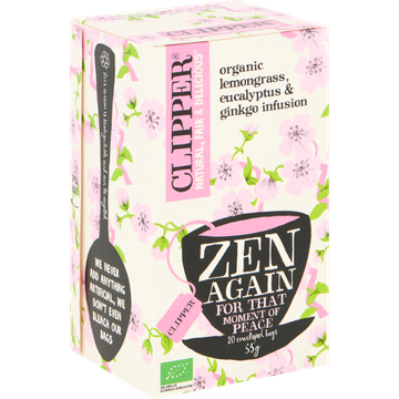 Clipper Zen Again Organic Lemongrass, Eucaluptus & Ginkgo Infusion 20 Stuks 35 g