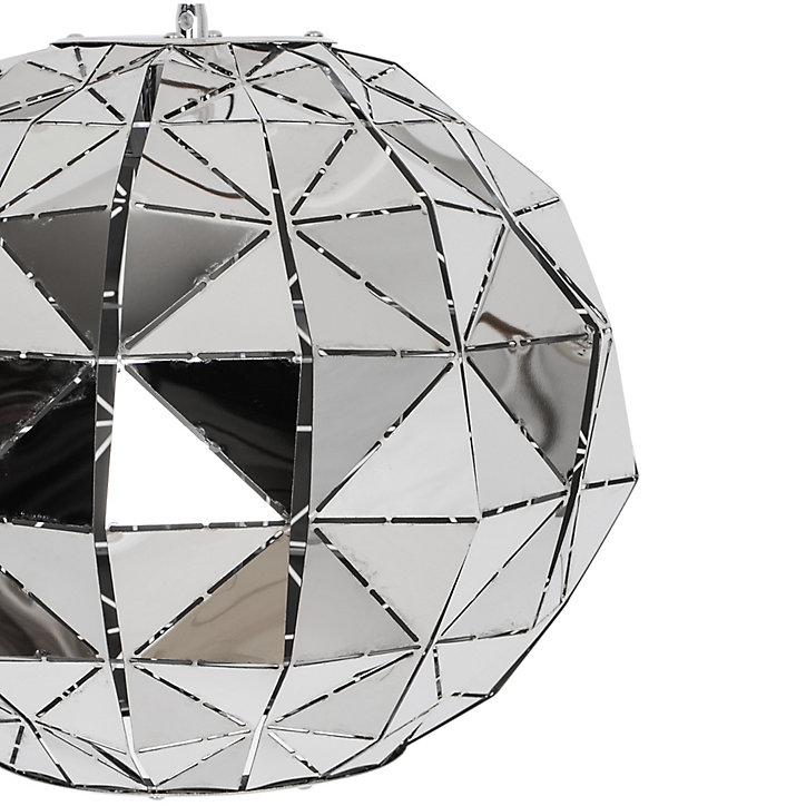 Suspension Edasich GoodHome E27 argent brillant gris