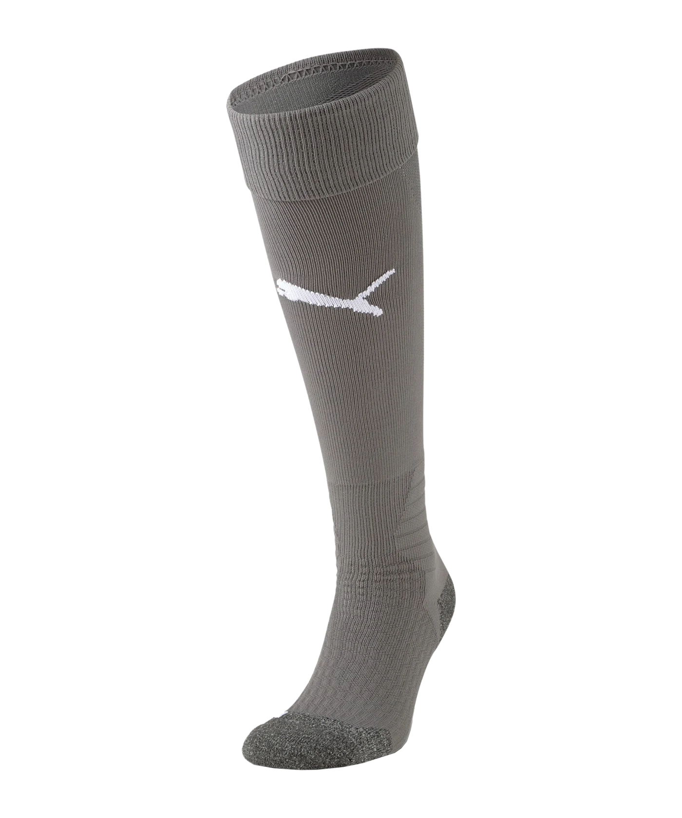 PUMA teamLIGA Stutzenstrumpf Grau Weiss F43