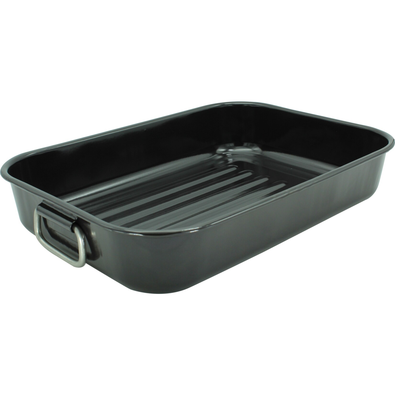 Grill/Auflaufform schwarz 38x 27 cm