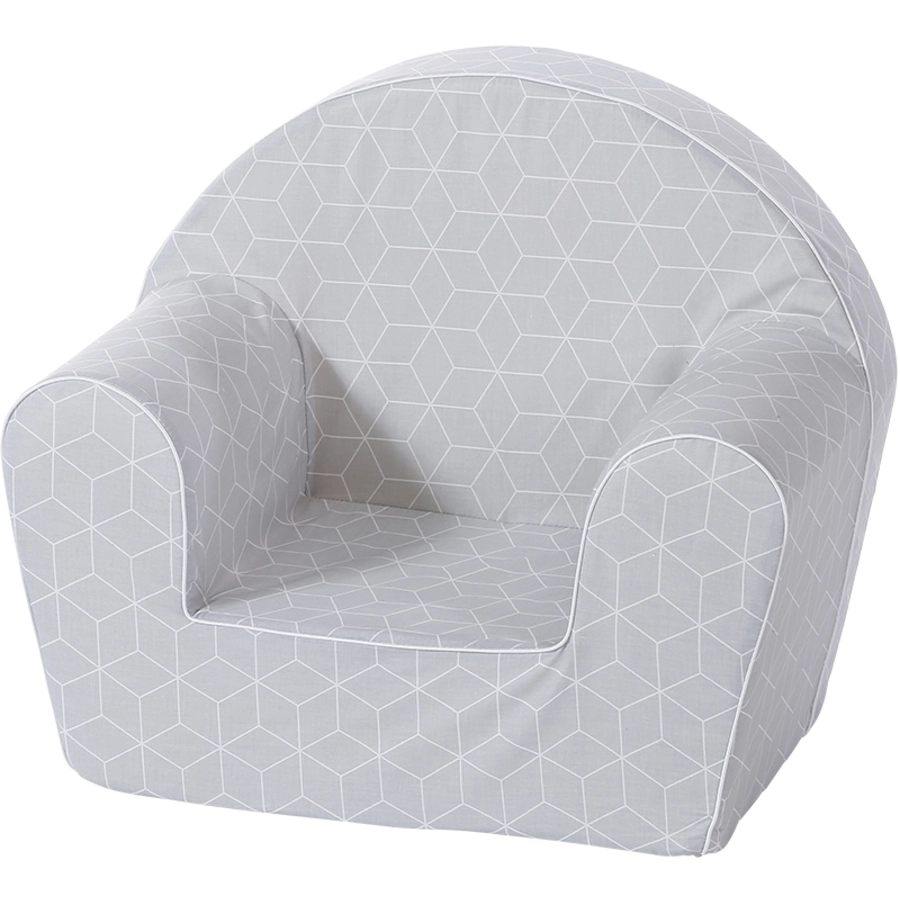 knorr toys® Kindersessel Geo cube grey weiß